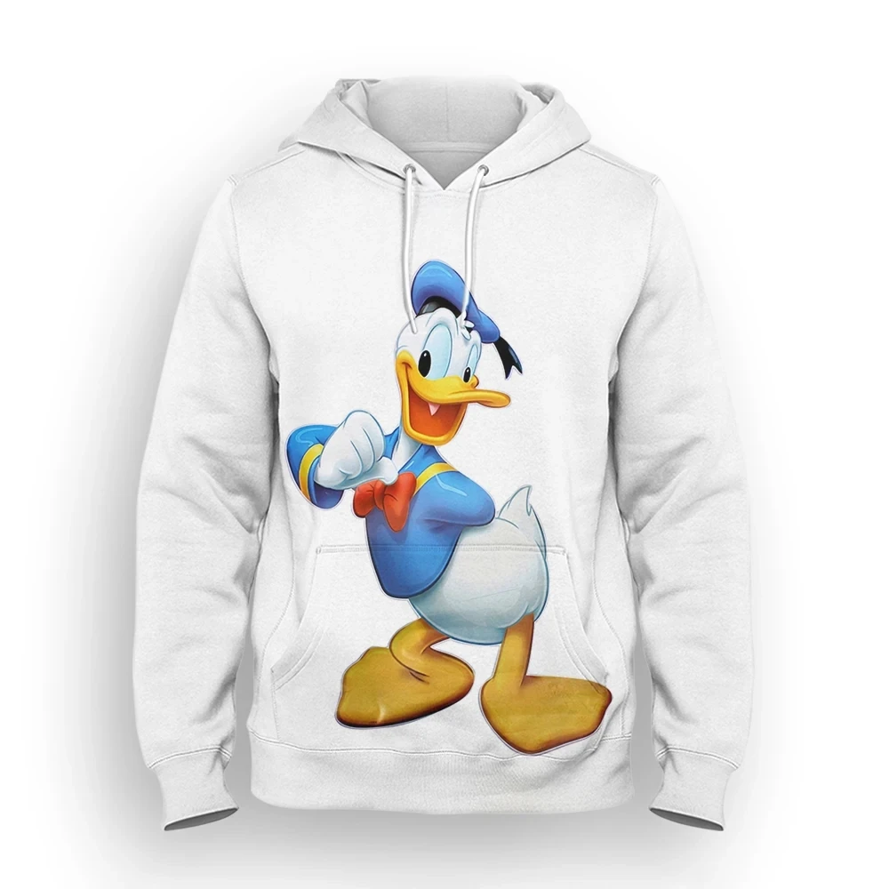 

New Disney Donald Duck Hoodies Cartoon Anime 3D Print Men Women Oversized Sweatshirts Hoodie Kids Pullovers Tracksuits Clothing