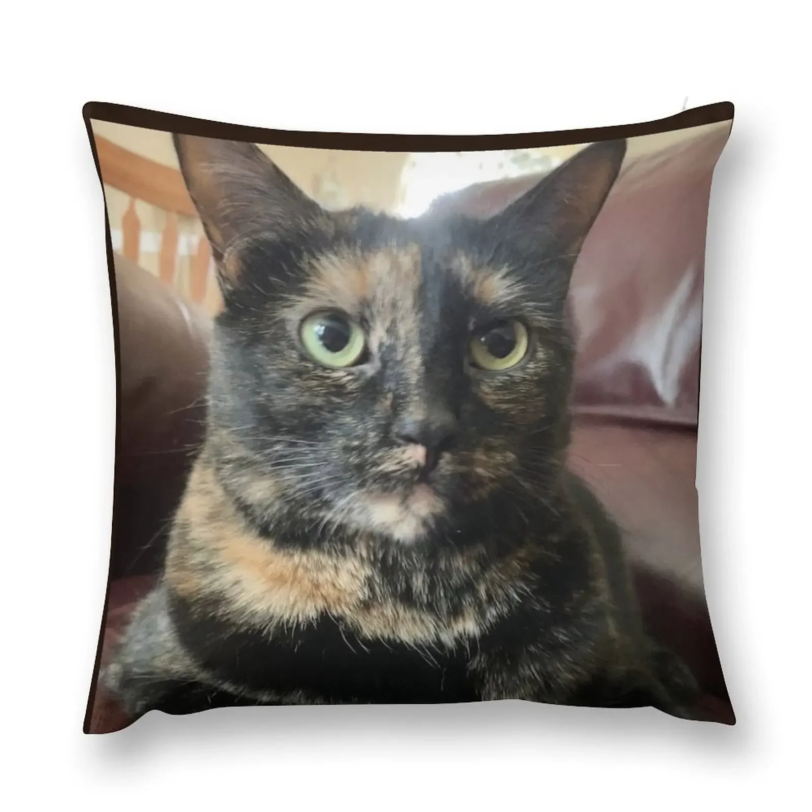 Подушка с изображением кошачьего лица декоративная подушка роскошные диванные