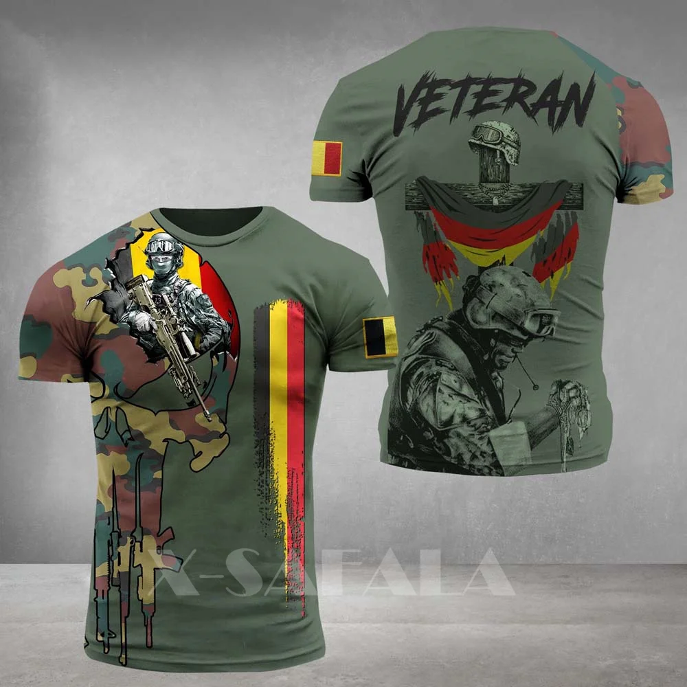 

Camisa De Campo Do Soldado Do exército Belga Dos Homens Do exército Belga Do verão 2022
