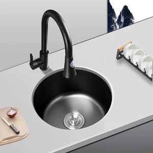 pipe stanless steel kitchen sink undermount black mixer taps small bathroom sinks camper cocina accesorio home improvement free global shipping