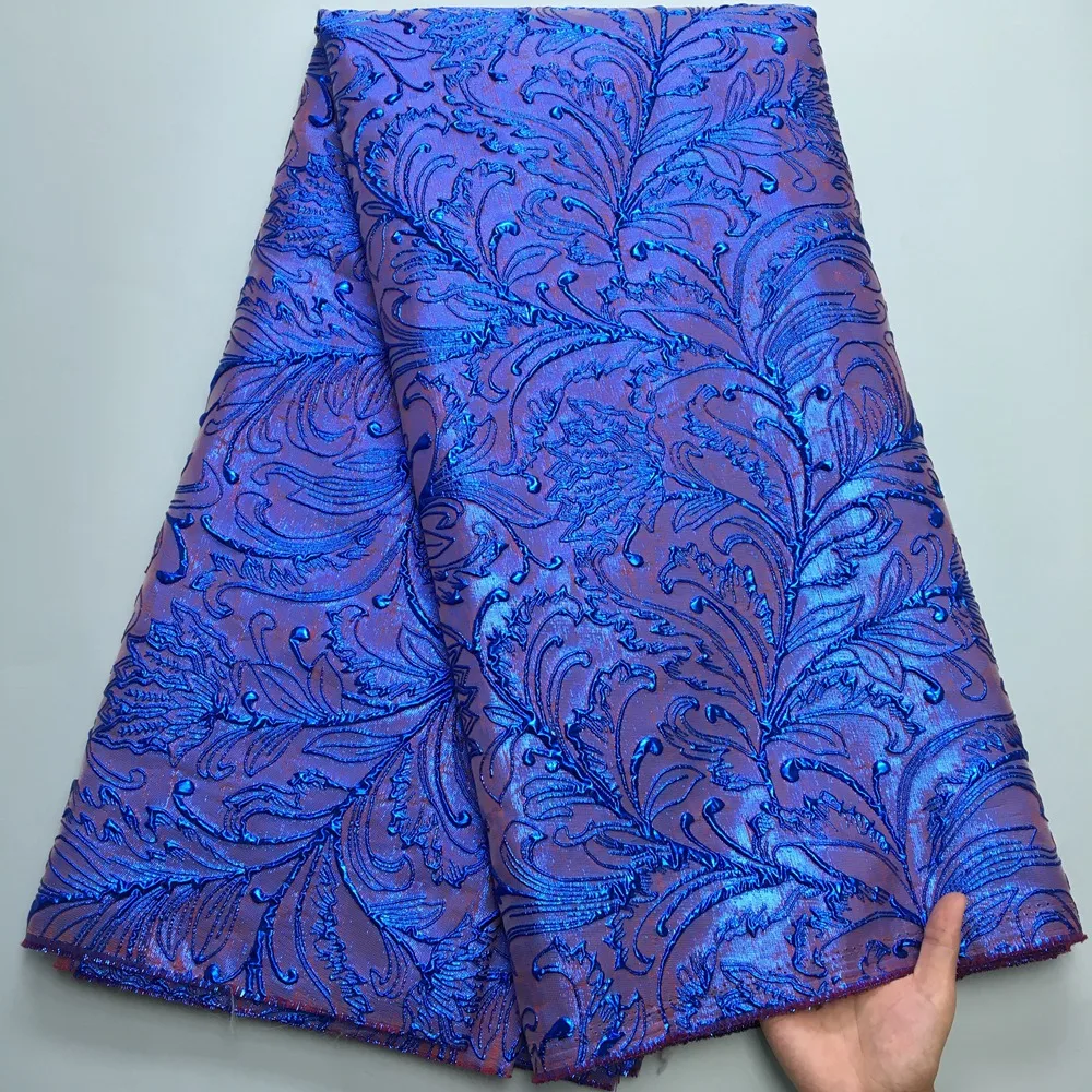 Элегантное дамасское кружево 2024 высококачественный нигерийский жаккард для