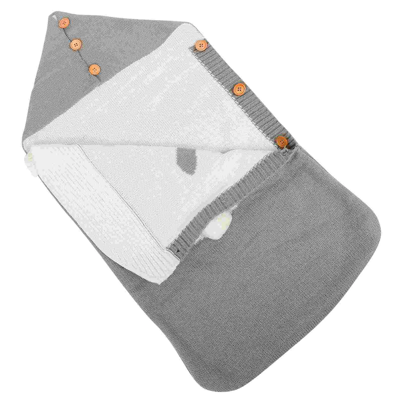 

Baby Sleeping Bag Infant Rabbit Swaddle Swaddling Blanket Knit Throw Winter Blankets