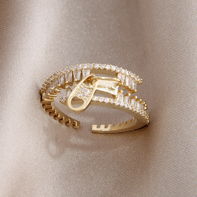 Изящные ювелирные изделия циркониевые уникальные геометрические Регулируемые