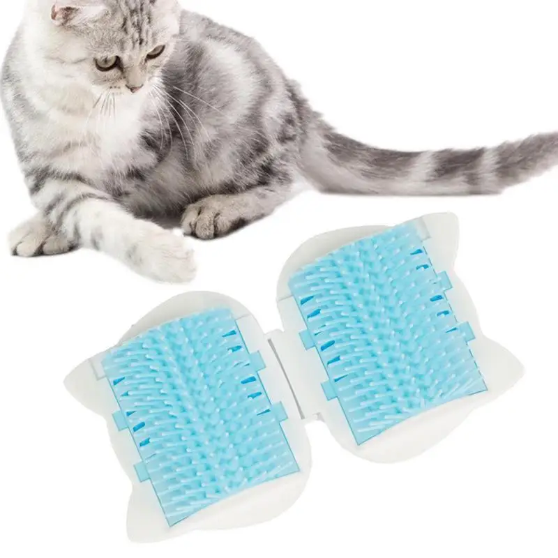 Cat Self Groomer With Catnip Cats Corner Massage Comb Cat Face Scratcher Grooming Brush Tool For Indoor Cat Puppy Cat Toy