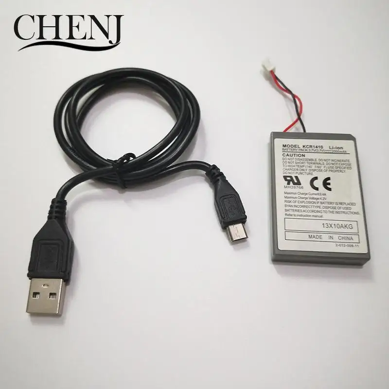1 шт., 3,7 в, 2000 мАч + USB-контроллер PS4, встроенный аккумулятор, зарядный кабель для геймпада, беспроводной контроллер, перезаряжаемая батарея