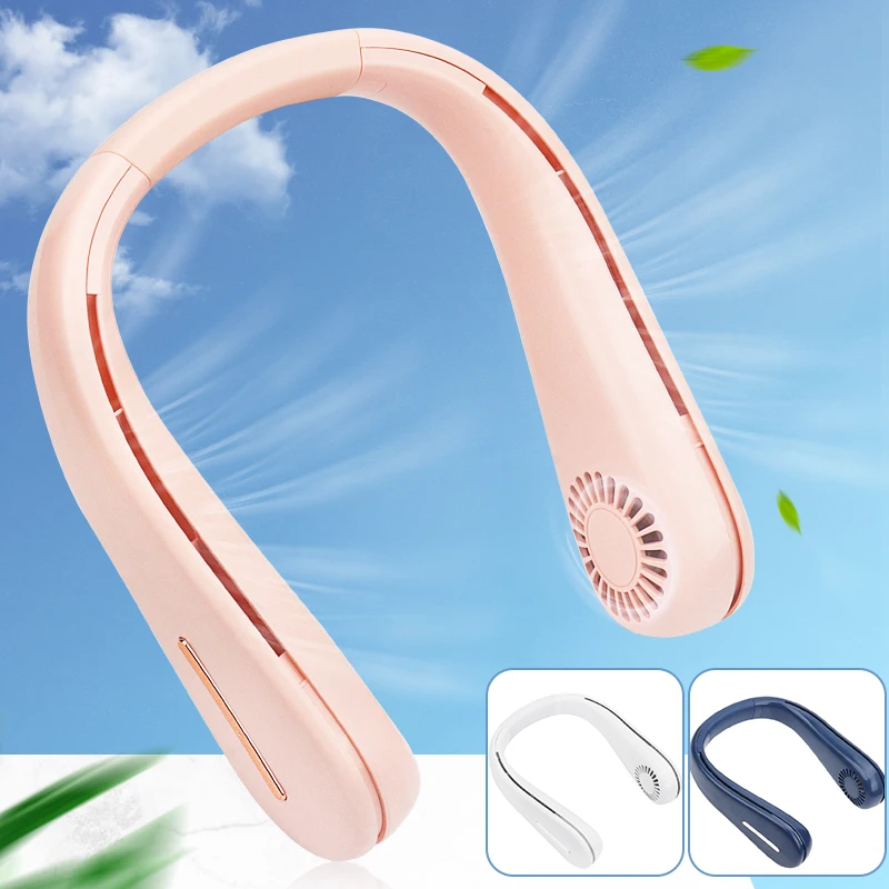 

Portable Hanging Neck Fan Electric Charging Eyelashes Fan Rechargeable USB Fan Bladeless Mute Fans Hanging Neck Cooler