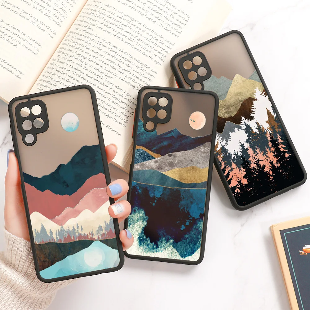A12 Case For Samsung A52S Case A53 5G A32 A51 A72 A31 A21S Hard Funda For Samsung Galaxy A52 A50 A71 A70 Cover Lens Protection