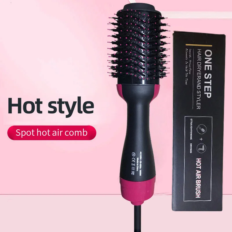 Electric Heating Comb Hair Straightener Brush Smoothing Anion Hot Air Women's Hair Brushes 3 in 1 Dryer And Straightening Tools