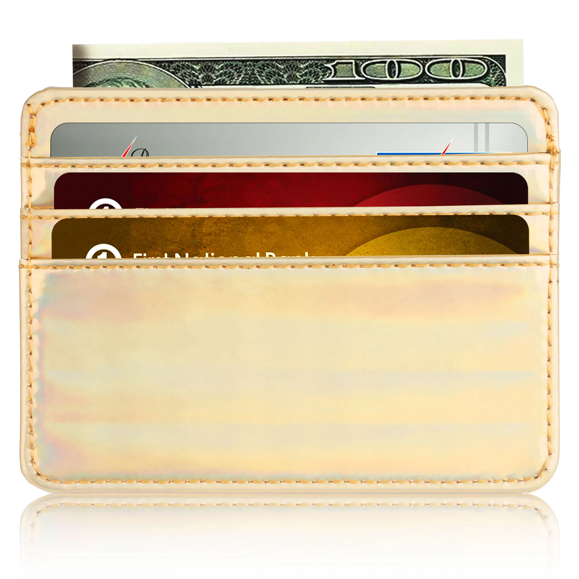 

New Laser Card Sleeve RFID Anti-magnetic Functional Card Package Multi-card Anti-scanning Mini Simple Credit Card ID Card Holder