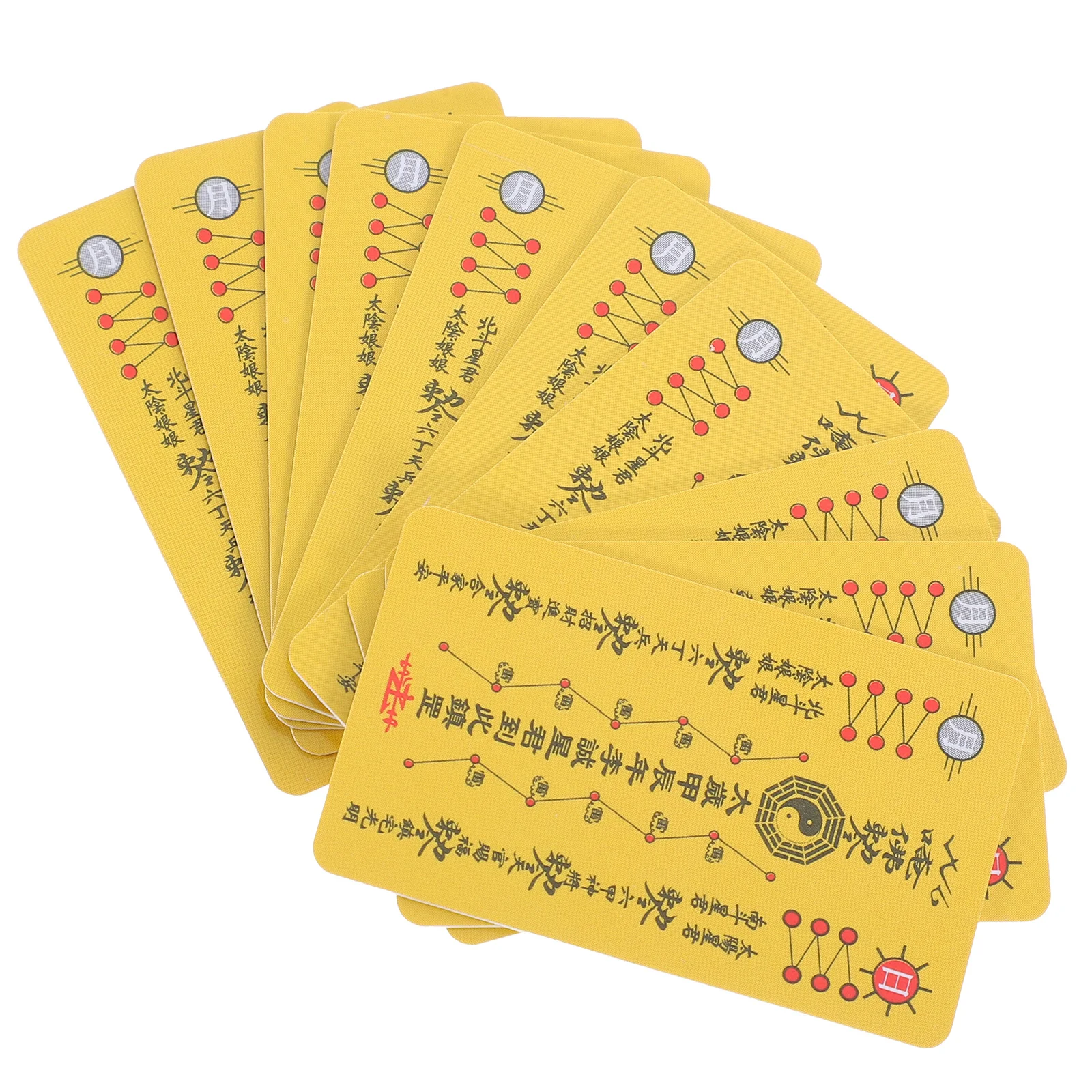 

10 Pcs Delicate Tai Sui Card Birthday Decoration Girl Amulet Pvc General Auspicious Cards