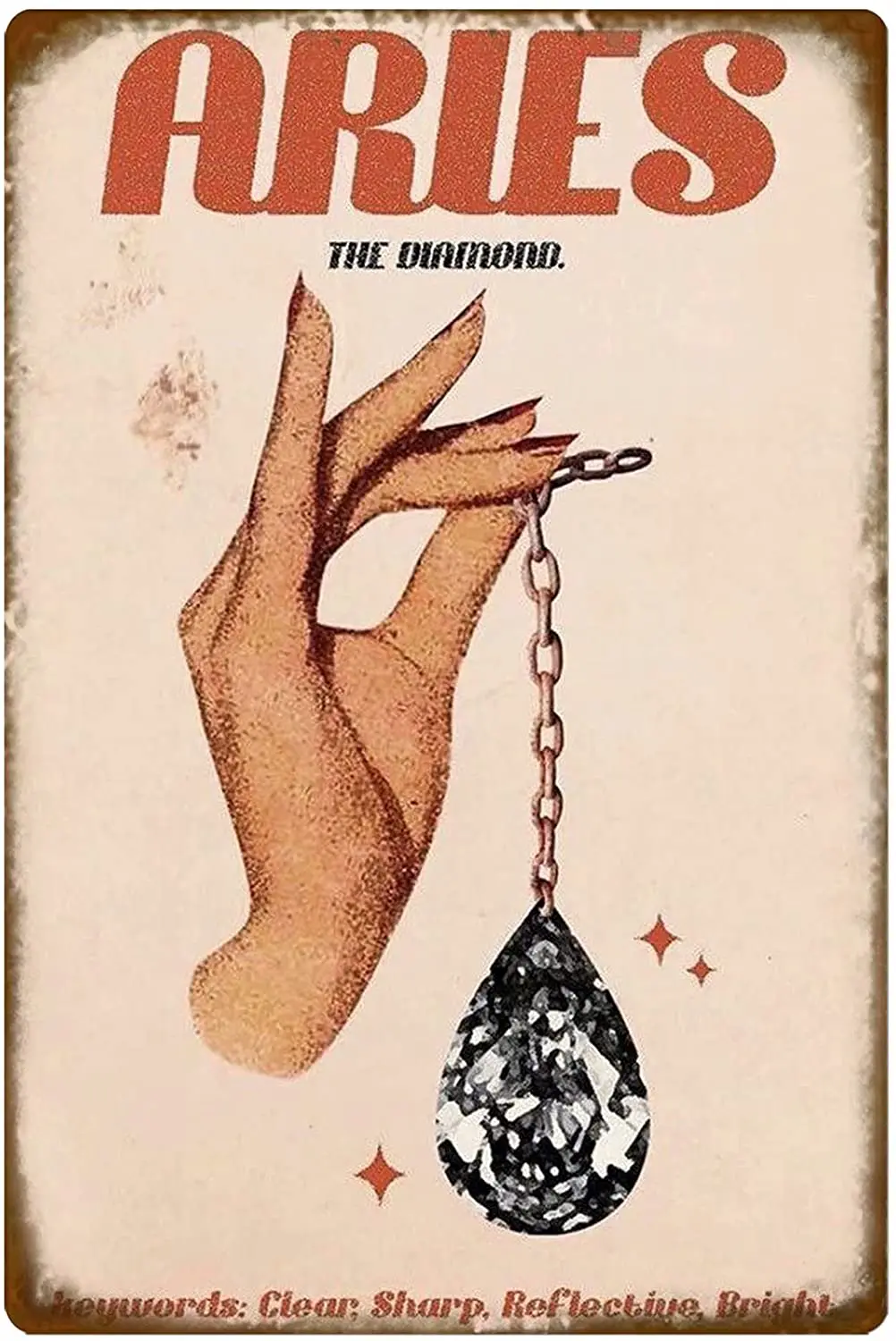 

Constellation Metal Tin Sign Aries Sagittarius Capricorn Taurus Cancer Virgo Poster Mural Decor Shop Bedroom Farmhouse Bathroom