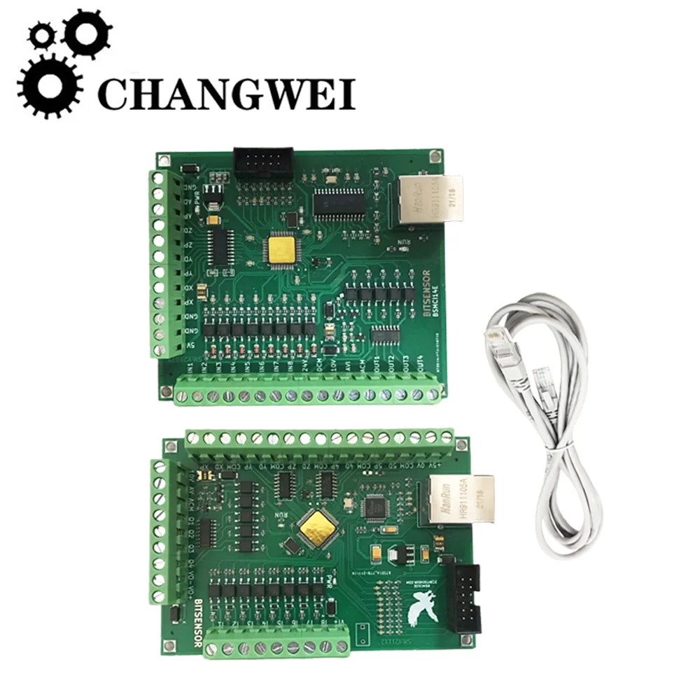 Cnc Ethernet Mach3 Motion Control Card 4-axis 5-axis Cnc System Power Input And Output Terminal Power Supply 12v -36v