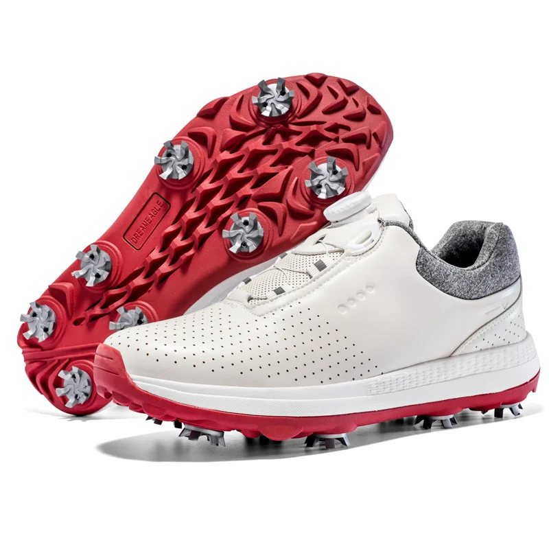 

New Luxury Golf Shoes Men Big Size 40-47 Comfortable Golf Sneakers Outdoor Walking Sneakers Waterproof Walking Shoes Male