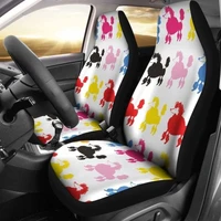 poodle dogs pets animals car seat coverspack of 2 universal front seat protective cover