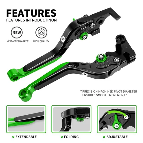 Аксессуары для мотоциклов для Kawasaki Z1000SX Z1000 Z 1000 SX 2017 2018 2019 2020 2021 2022 2023 2024, складной рычаг тормозной муфты