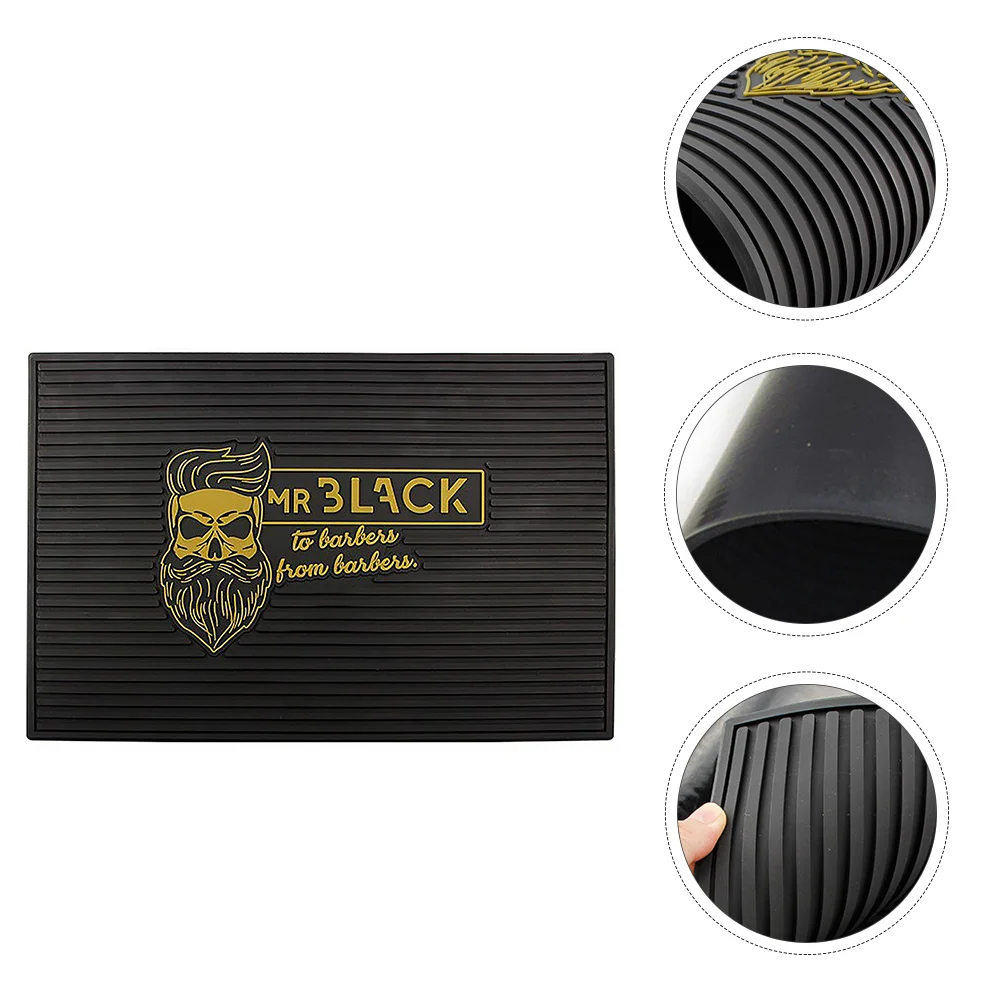 

Mat Pad Barber Storage Hair Station Skid Countertop Resistant Tools Haircut Non Anti Clipper Heat Sink Protector Styling Service