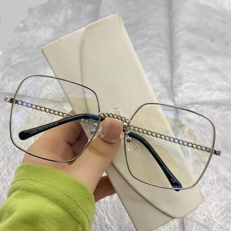 

Женские оптические очки LORETOROSA в большой оправе, золотистые, серебристые, черные очки по рецепту для девушек, при близорукости и гиперметроп...