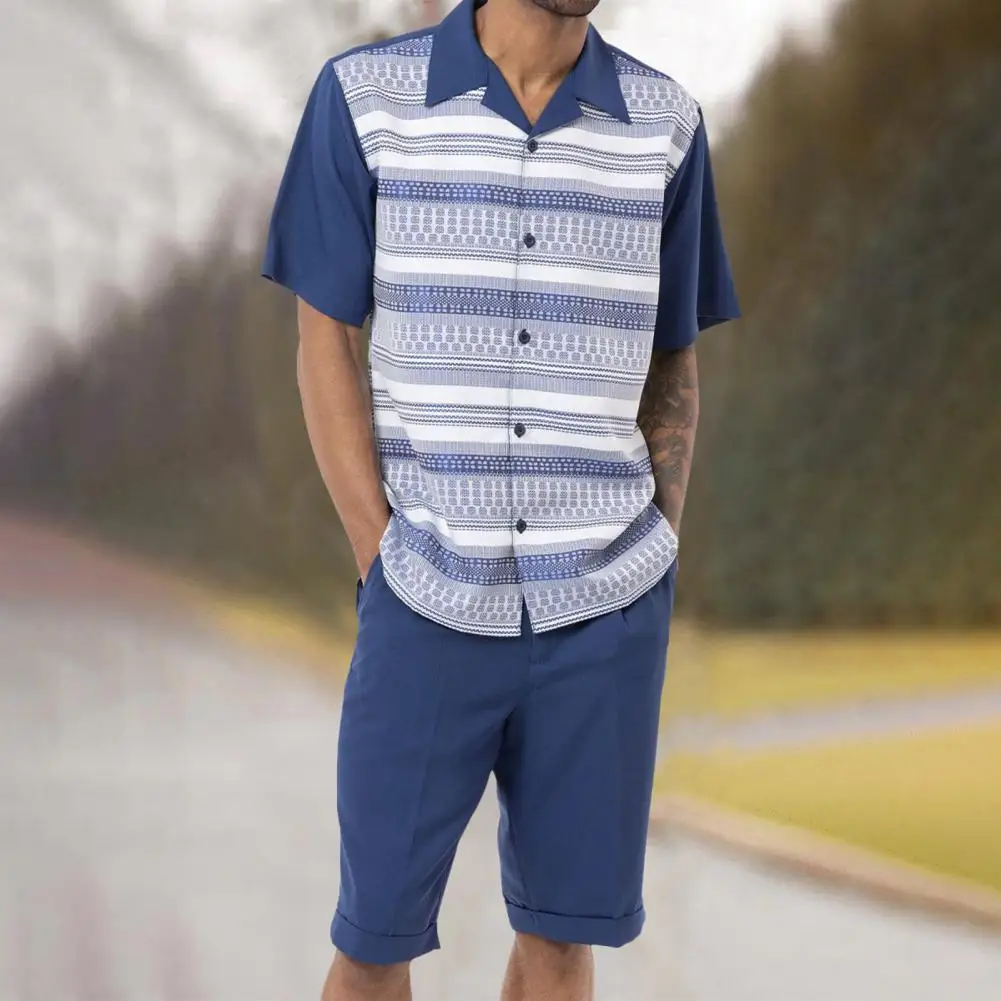 

Loose Type Cardigan Wide Leg Deep Crotch Men Shirt Trousers Suit Male Clothes