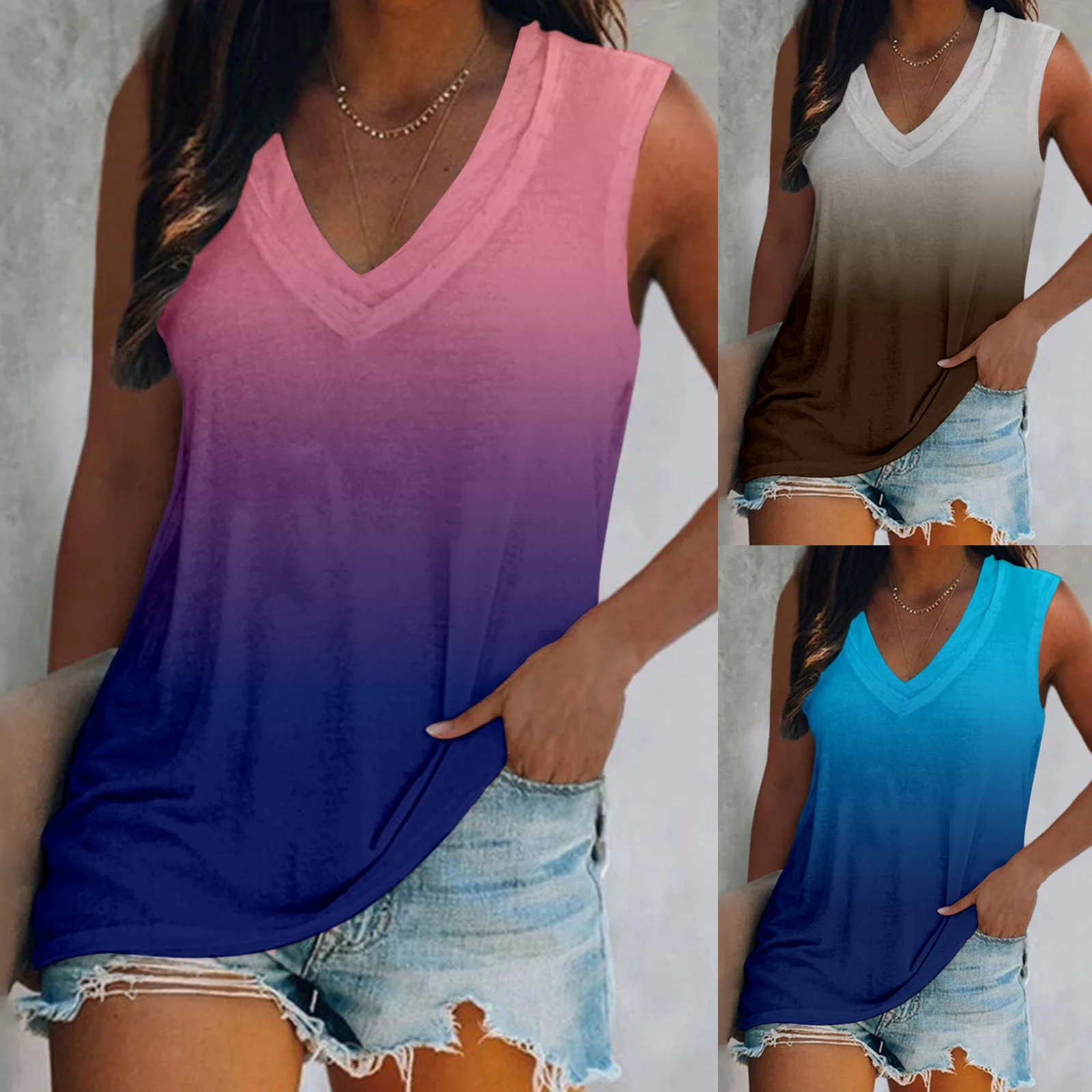 

2022 Summer Positioning Print Short Sleeve V-Neck T-Shirt Women's