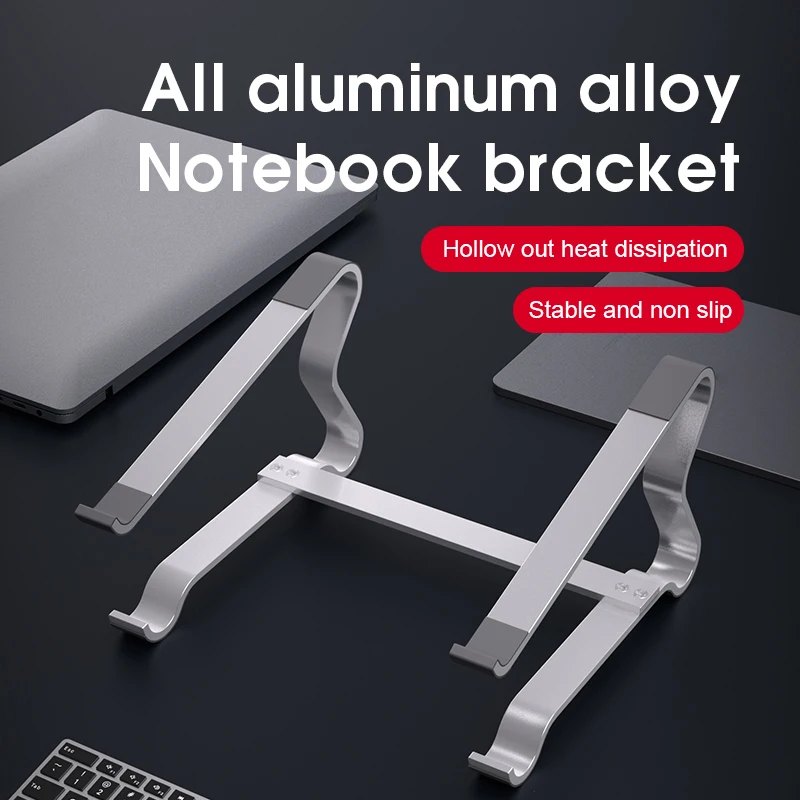 

Detachable Desktop Laptop Stand Computer Bracket Easy To Remove For Gaming Alloy M03 Hollowed Out Heat Dissipation Storage Rack