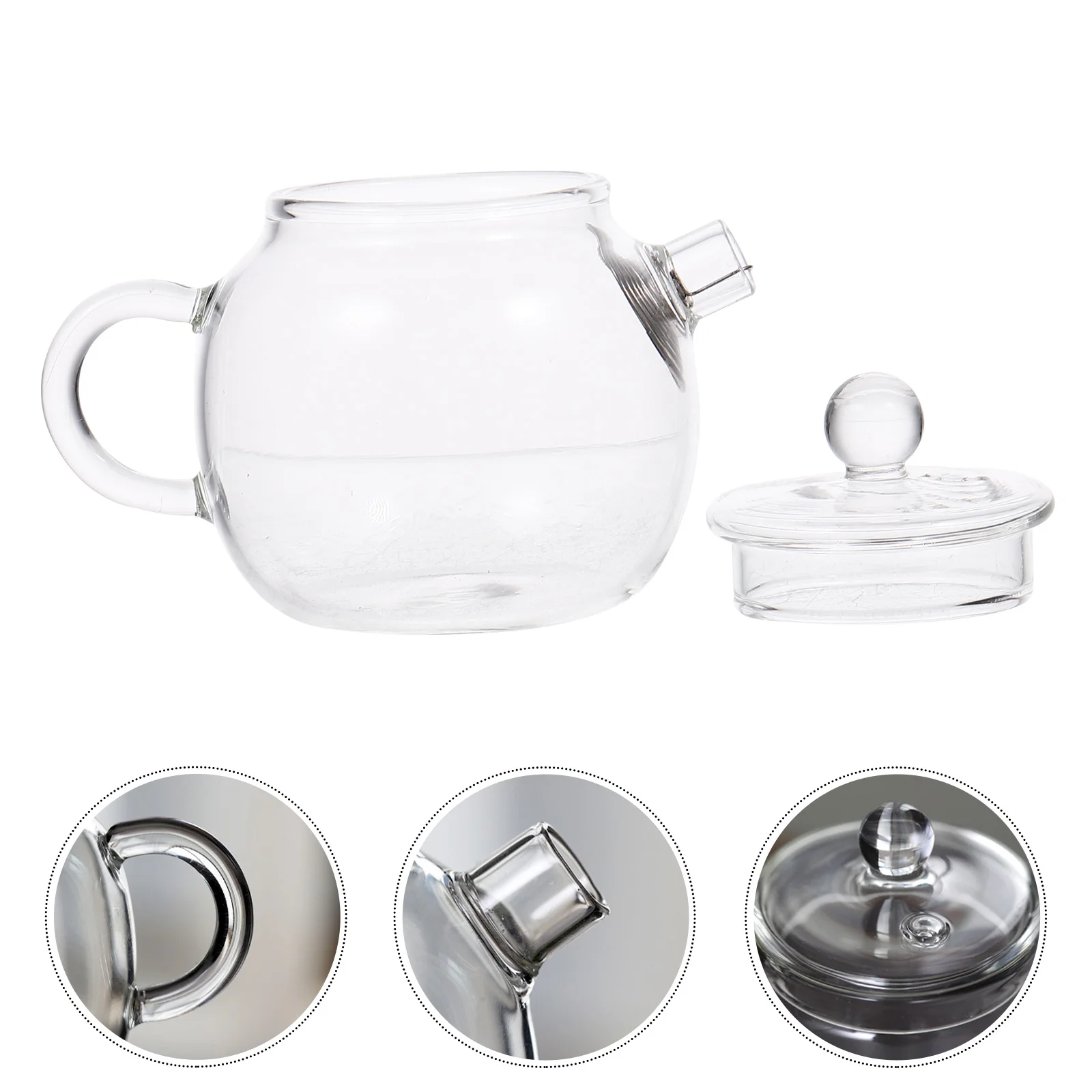 

Glass Tea Teapotpot Kettle Set Pitcher Loose Leaf Clear Maker Safestovetop Bottle Iced Boiling Brewer Portable Coffee