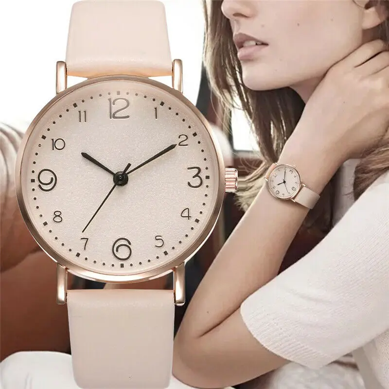 

2021 New Unisex Fashion Watches Leather Stainless Steel Quartz Analog Wrist Watch