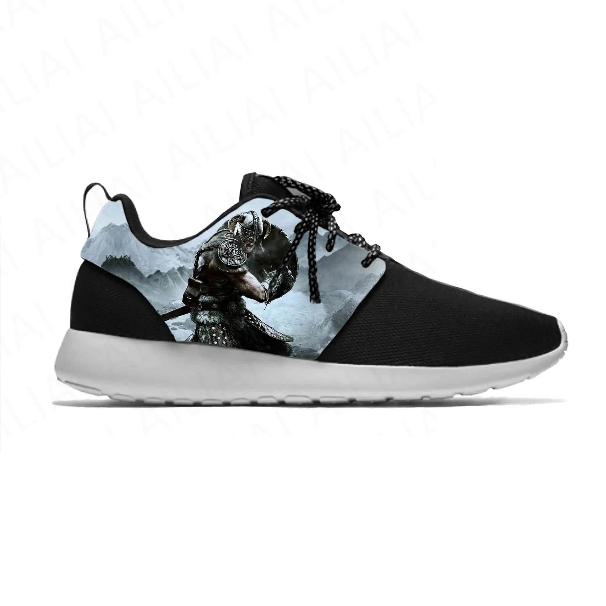 

Hot Anime Cartoon Game The Elder Scrolls V Skyrim Sport Running Shoes Casual Breathable Lightweight 3D Print Men Women Sneakers
