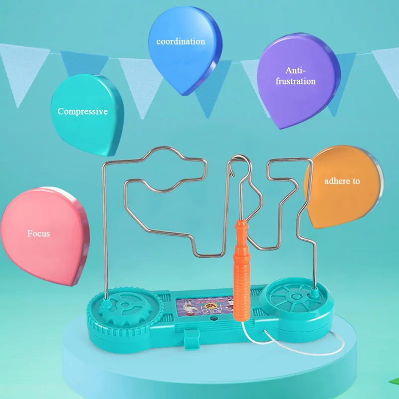 Children's Collision Electric Shock Toy Educational Touch Maze Game Science Experiment Early Education |