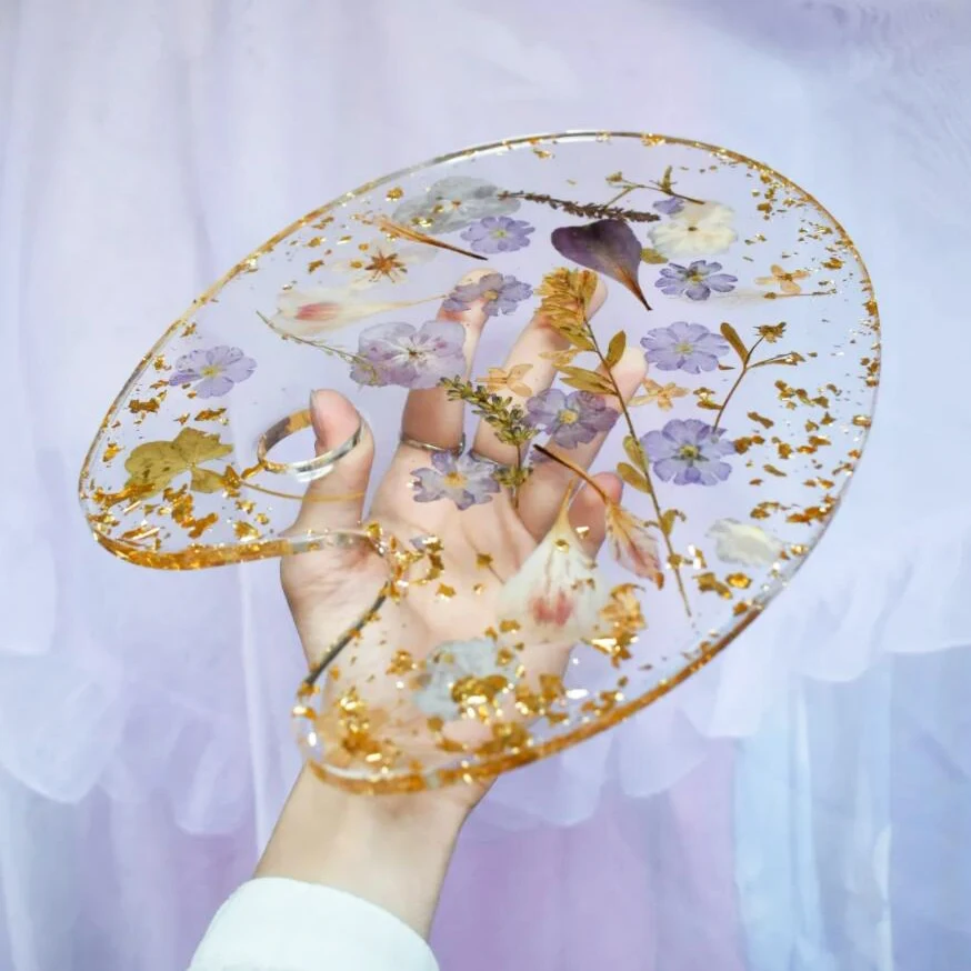 

Creative Handmade Color Palette Drawing Board Silicone Mold for Epoxy Uv DIY Resin Craft Home Decoration Handmade Tools