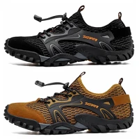 mens mesh breathable water shoes beach non slip outdoor sports barefoot sneakers hiking fishing wading shoes sneakers