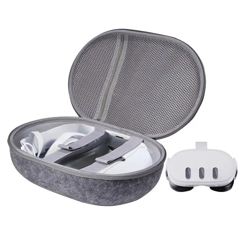 

VR Carrying Case For Quest 3 Protective Box Travel Storage Bag Shockproof Vast Capacity Secure Transportation Accessories