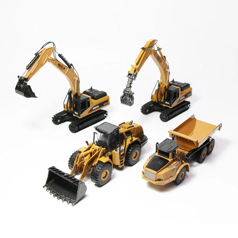 1:50 литый под давлением самосвал экскаватор фотометаллическая модель инженерная