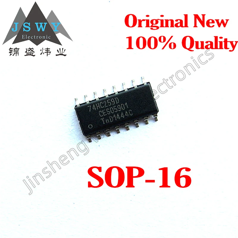 

5 шт. 74HC259 74HC259D SMD SOP-16 8-Bit адресуемый регистр-фиксатор 100% Новый оригинальный со склада Бесплатная доставка