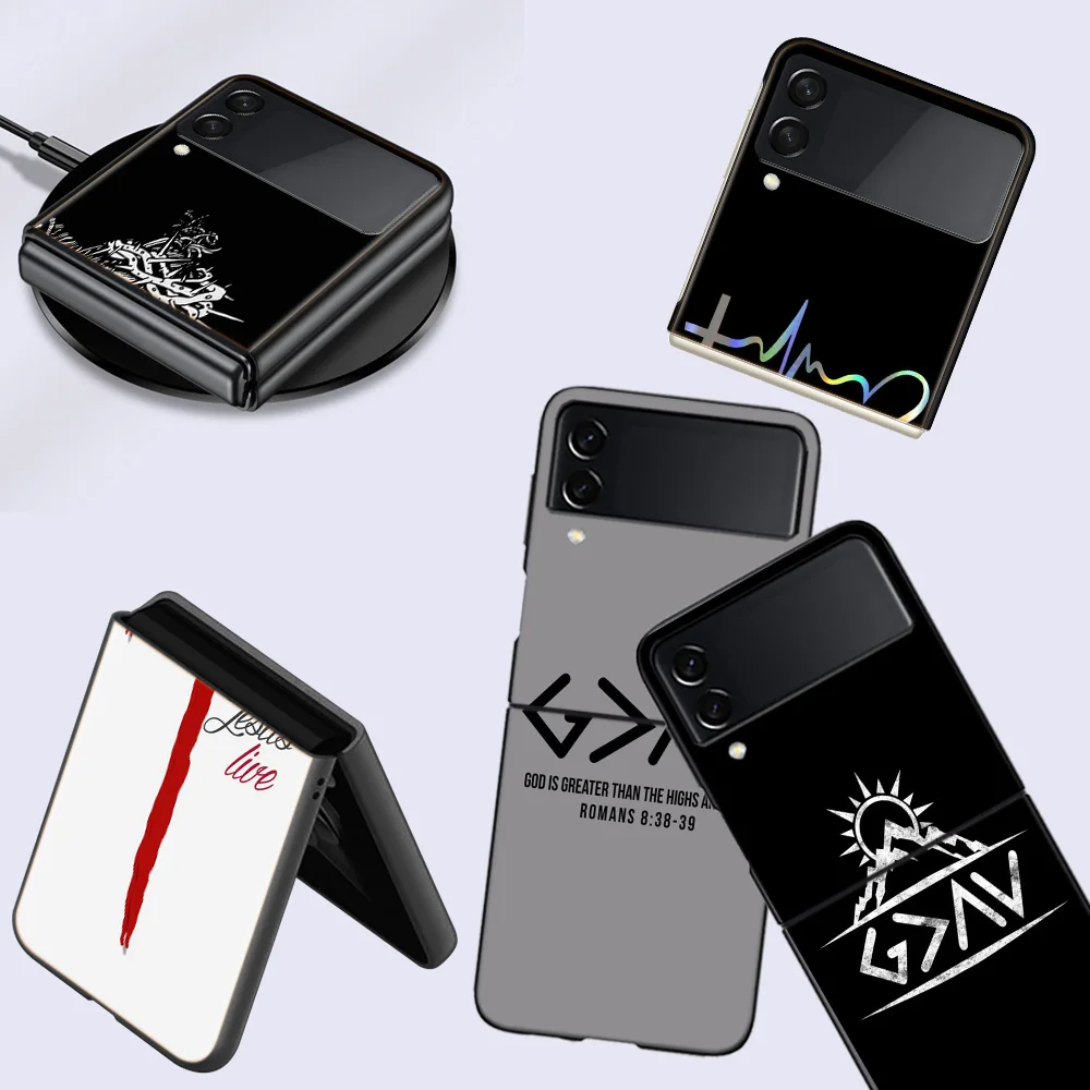 Чехол-книжка для телефона с текстом Библии и цитатой Кристиана Samsung Galaxy Z