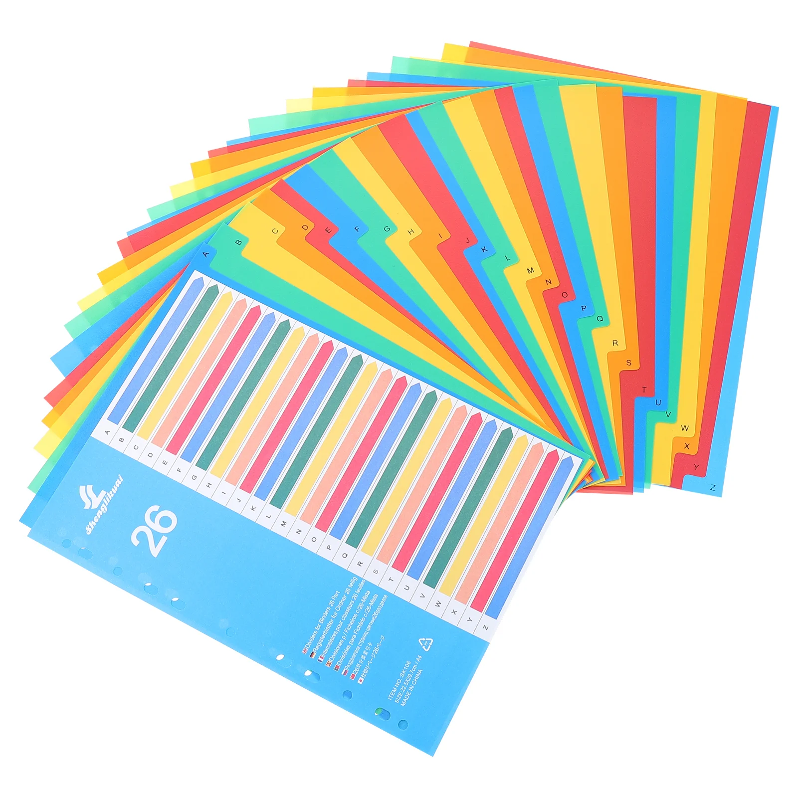 

38 Pcs Sticker Binder File Separator Plastic Tabs Dividers Indexes Colored Page Cassette Loose-Leaf Pages Notebook