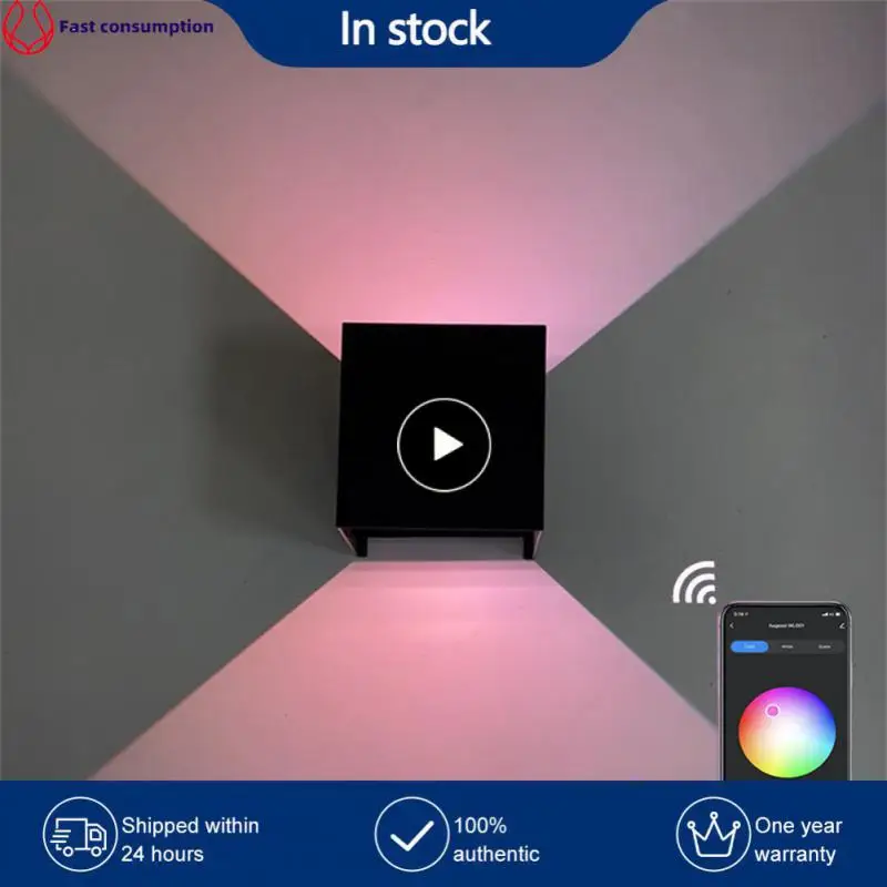 

Environmental Protection Rgb Dimmable Led Wall Sconce Energy Saving Aisle Hallway Bedroom Art Deco Modern Wall Led Lighting