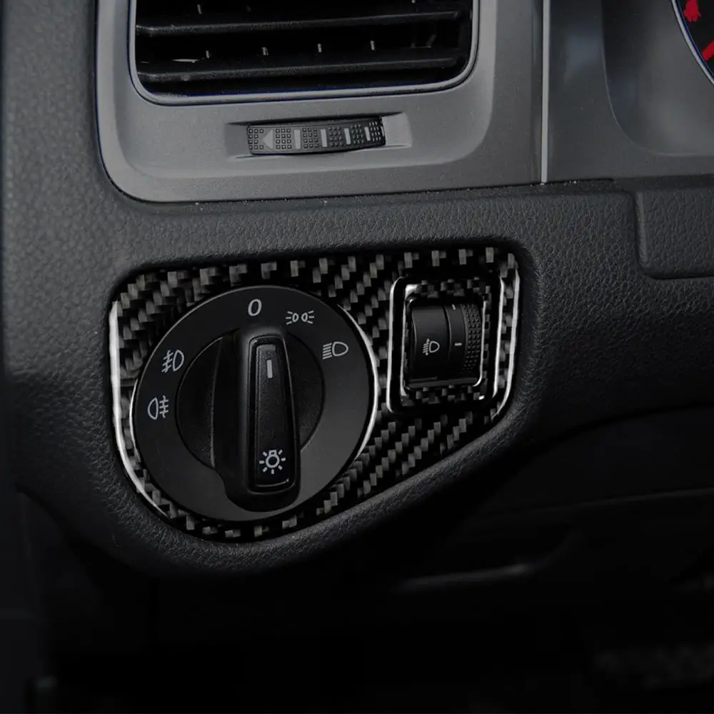 

Stickers Trim 2Pcs 2Pcs/Set Left Car Headlight Switch Frame for Volkswagen Golf 7