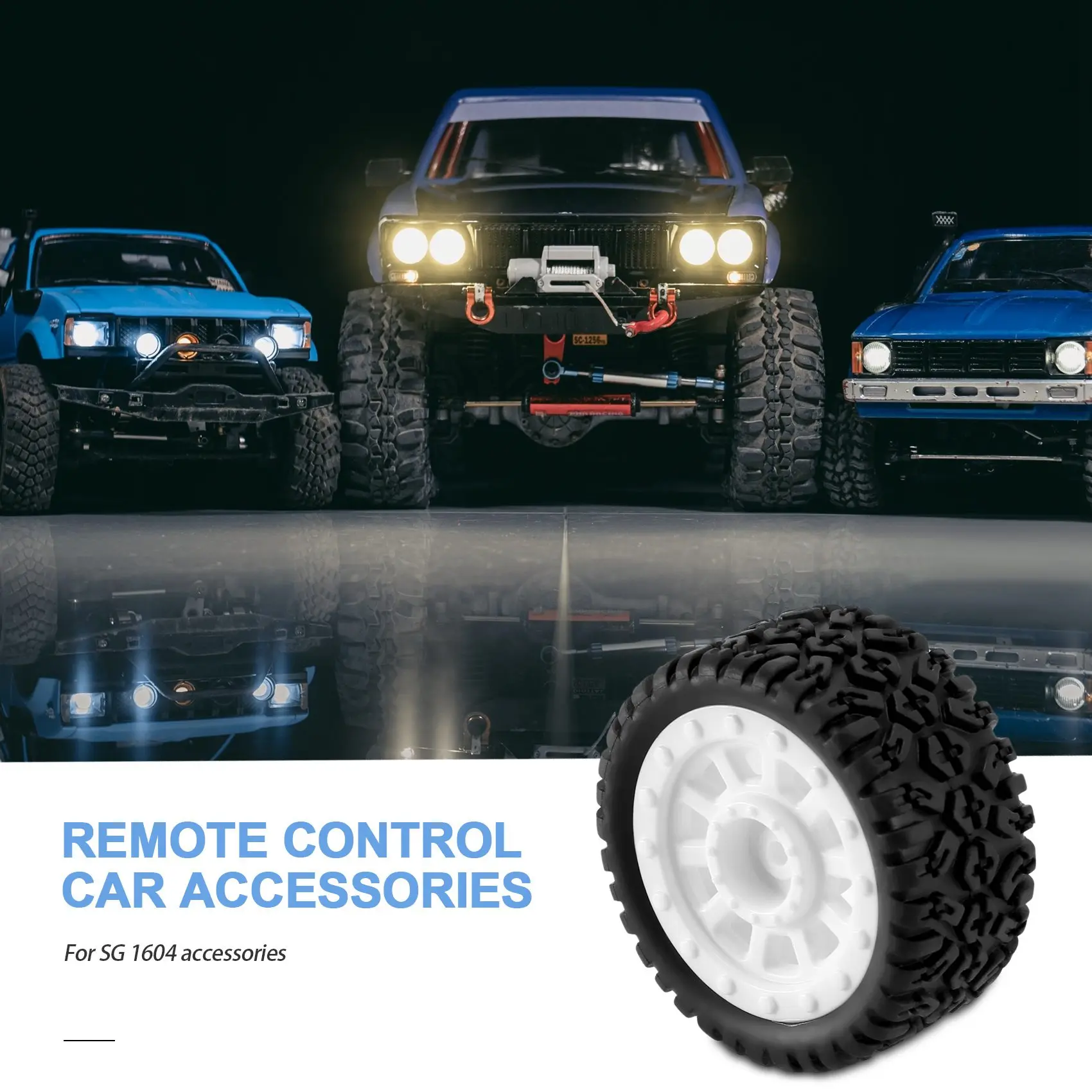 4 шт. шины для SG 1603 1604 SG1603 SG1604 1/16 запасные части радиоуправляемых автомобилей