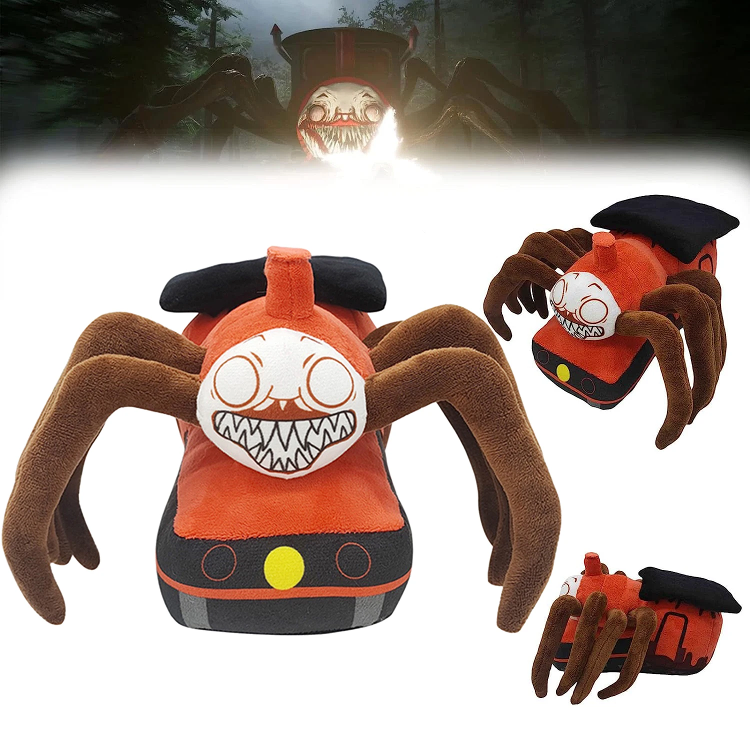 

New Choo-Choo Charles Plush Toy Horror Game Figure Stuffed Doll Charles Train Soft Spider Stuffed Animal Plushie Gift for Kids