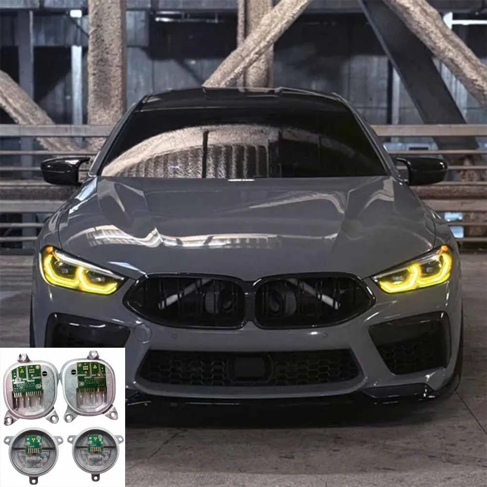 Refit желтые дневные ходовые огни ангельские глазки для BMW M8 G15 G16 G14 8 серии 2019-2023