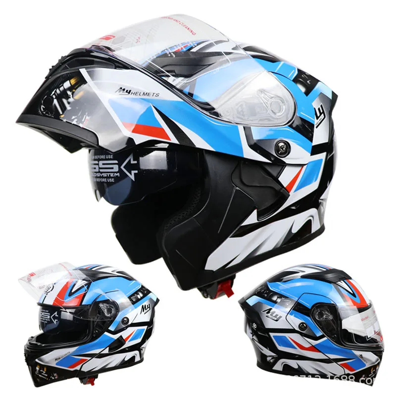 

Approved Modular Full Face Helmet Dual Visor Casque De Moto Flip Up Motor Cycle Helmet Other Motorcycle Accessories