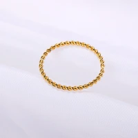 twist geometry ring for women minimalist round line finger ring korean fine tail ring size 678 female party wedding jewelry gift