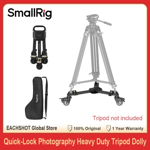 SmallRig Quick-Lock Photography Heavy Duty Tripod Dolly 20 кг полезная нагрузка колеса штатива с регулируемыми ножками сумка для переноски для съемок
