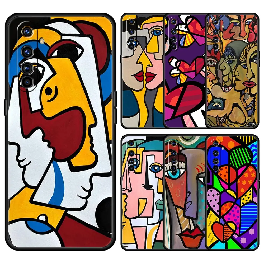 

Picasso abstract painting For Realme 8 7 6 Pro C21 C3 C11 Phone Case Oppo A53 A52 A9 A54 A15 A95 Reno7 SE Reno6 Pro 5G Z Cover