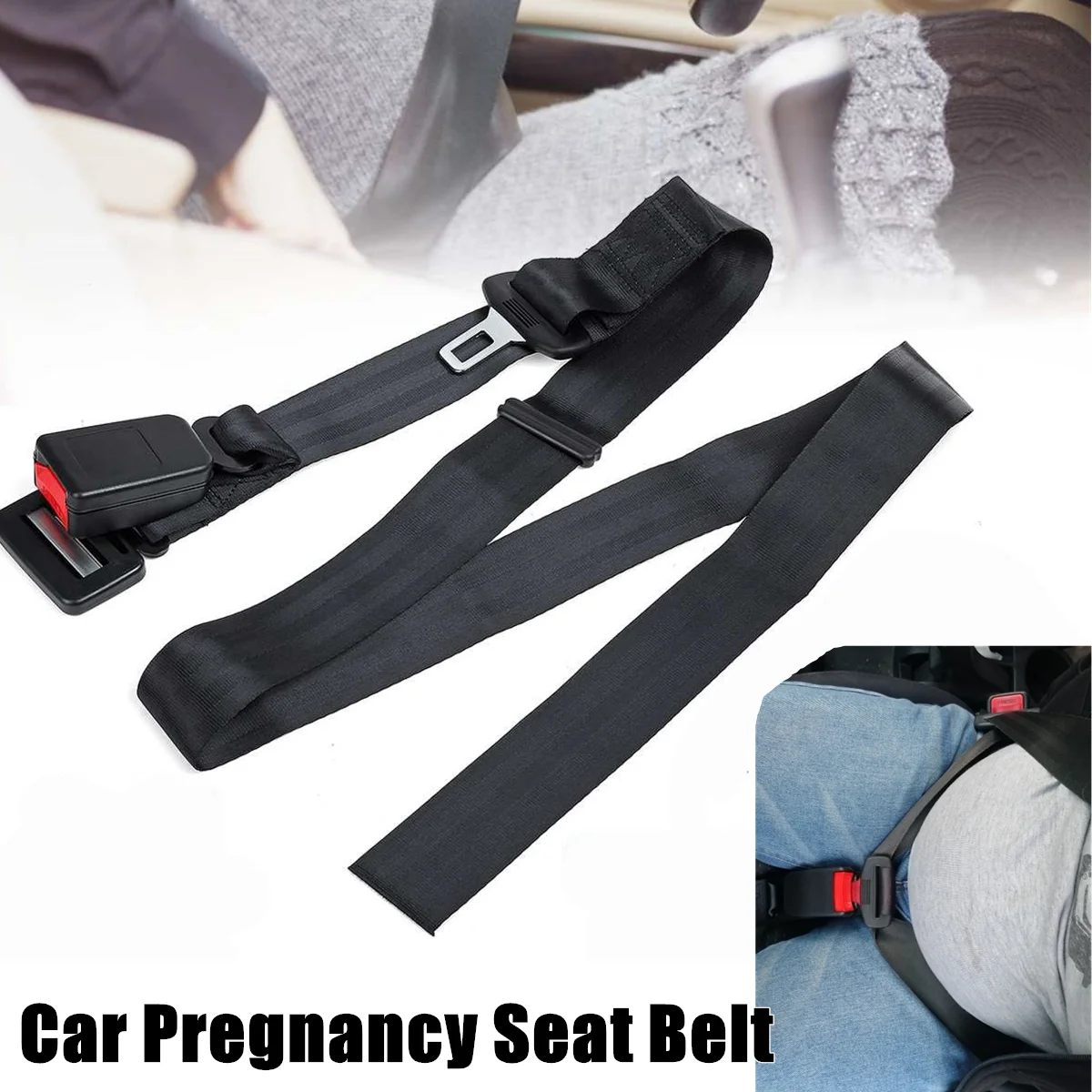 

Adjustable Pregnancy Seat Belt Car Pregnant Woman Expectant Mother Car Safety Belt Adjuster Comfort Safe Protect Unborn Baby
