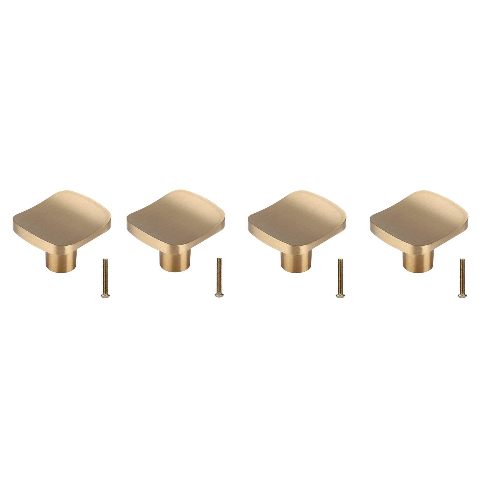 

4PCS Gold Brass Cabinet Knobs Dresser Handles Pulls Gold Drawer Knobs For Wardrobe Door Home Provide Decoration