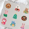 100pcs Cute Korean Bear Stickers Vinyl Waterproof Stickers for Kids Toy Decals for Loptop Water Bottles Skateboard Phone 6
