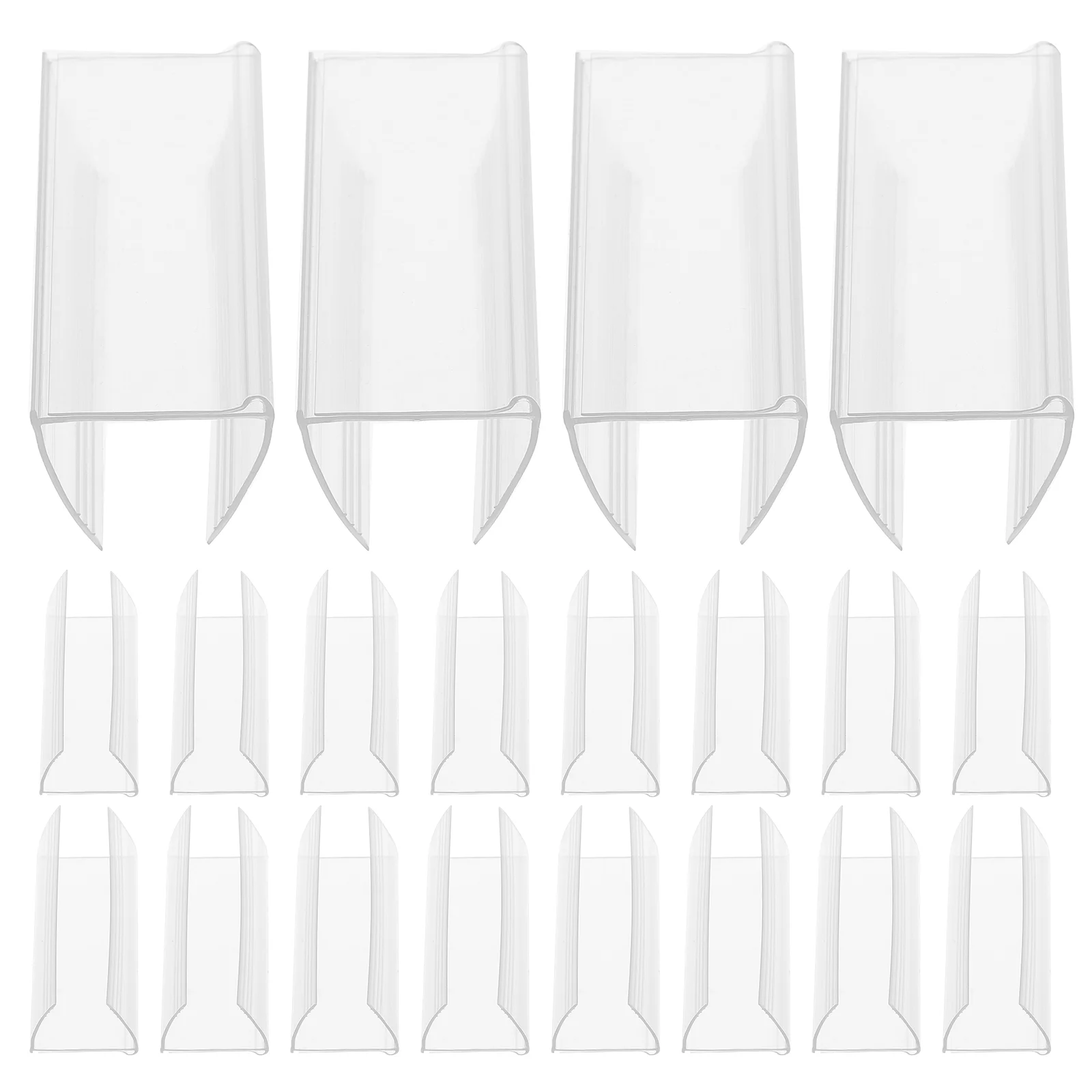 

30 Pcs Shelf Label Holder Transparent Supermarket Retail Price Holders Magnetic Tag Mini Accessories Card Display