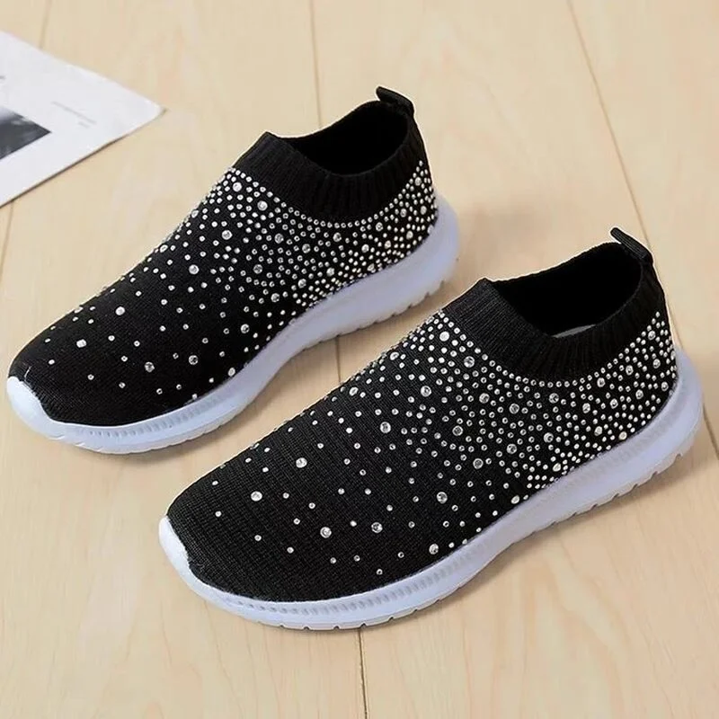 

Crystal Women's Platform Fashion Breathable Walking Mesh Shoes for Women Sneakers Tenis Feminino Zapatillas Zapatos Woman 2022