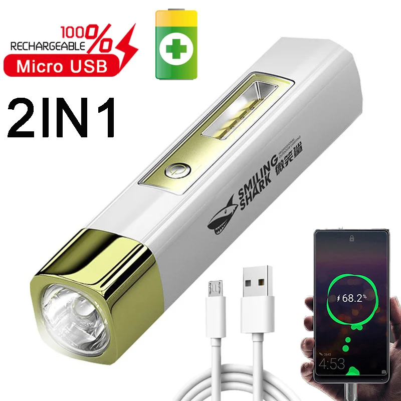 

Фонарик Портативный Аккумуляторный с зарядкой от USB, 18650